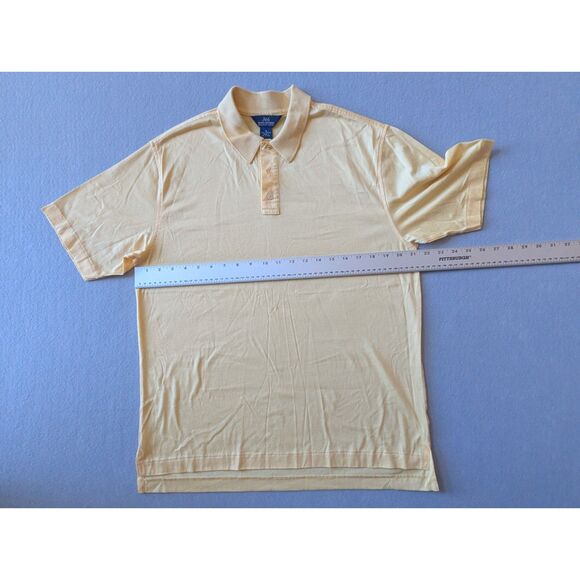 346 Brooks Brothers Mercerized Cotton Polo Yellow Size M - Picture 5 of 5